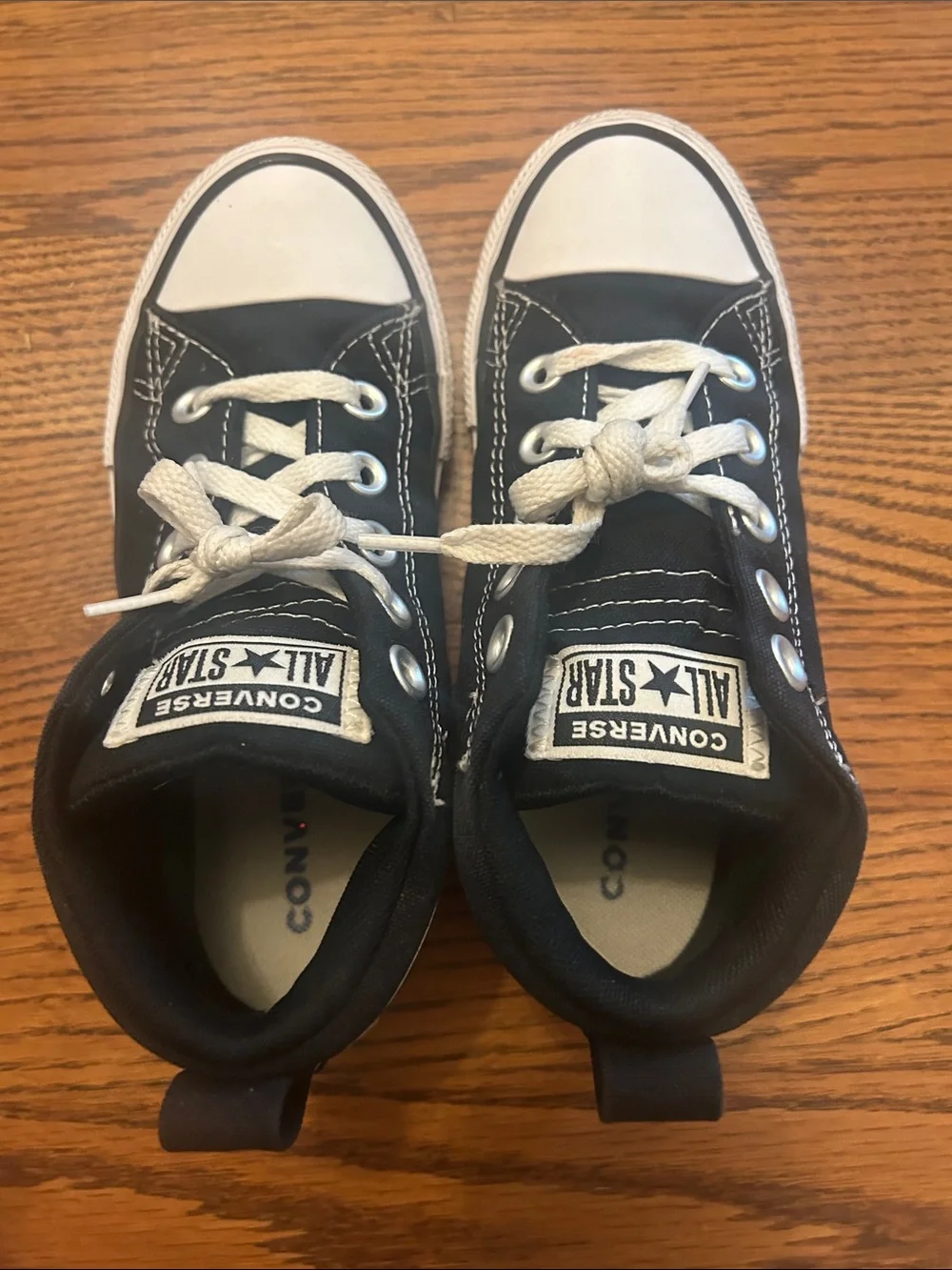 Converse Kids Black and White High-Top Sneakers